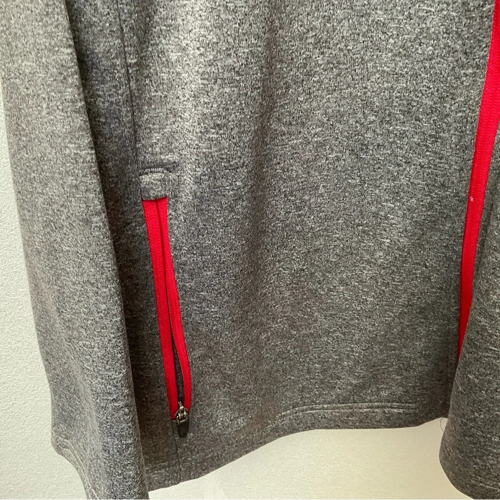 Knights Apparel University Of Georgia Grey, Red Zip Up Jacket Size L Bulldogs